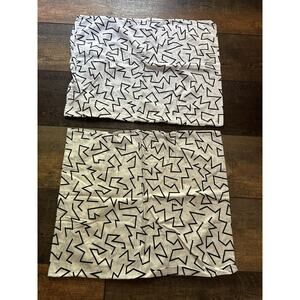 Beddys‎ Checkerboard PILLOW CASE Replacement Set Of 2 Cotton EUC 20x26